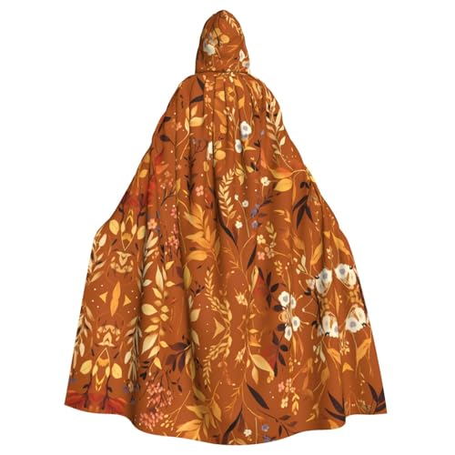 WZYWHJ Beauty Cosplay-Poncho mit Kapuze, für Damen und Herren, gebranntes Orange von WZYWHJ