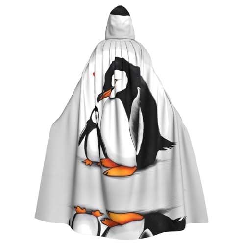 WZYWHJ Cosplay-Poncho mit Aufschrift "I Love Penguins", Aldult Qualität, für Damen und Herren, Halloween von WZYWHJ