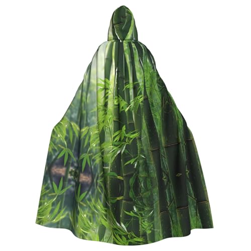 WZYWHJ Cosplay-Poncho mit Bambusblättern, für Damen und Herren, Halloween-Party von WZYWHJ