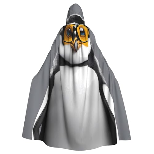 WZYWHJ Cosplay-Poncho mit Brille, Pinguin mit Brille, für Damen und Herren, Halloween-Party von WZYWHJ