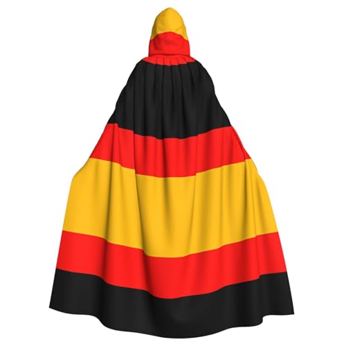 WZYWHJ Cosplay-Poncho mit Deutschland-Flagge, bedruckt, für Damen und Herren, Halloween-Party von WZYWHJ