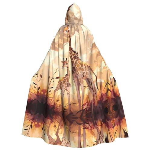 WZYWHJ Cosplay-Poncho mit Giraffenmotiv, für Damen und Herren, Halloween-Party von WZYWHJ