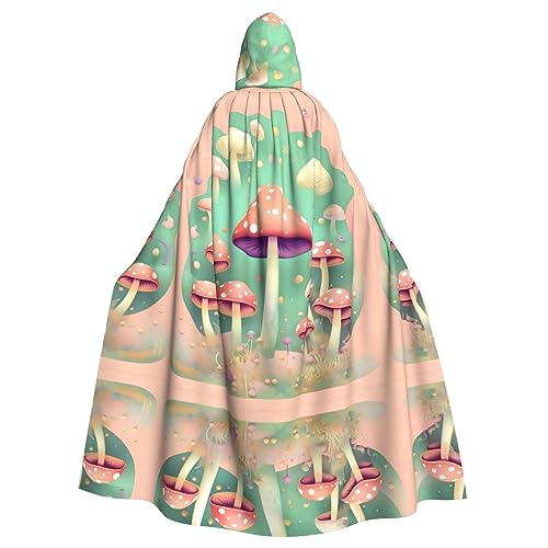 WZYWHJ Cosplay Poncho mit Kapuze, Motiv: Traumpilz, Aldult Qualität, für Damen und Herren von WZYWHJ