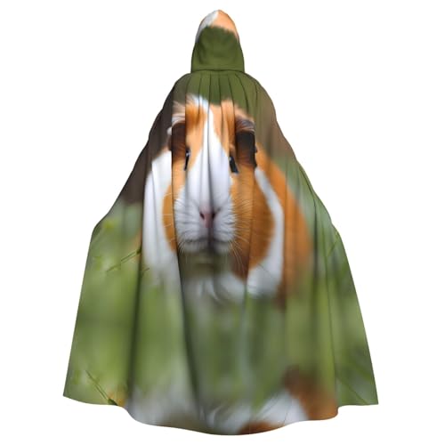 WZYWHJ Cosplay-Poncho mit Meerschweinchen-Druck, für Damen und Herren, Halloween-Party von WZYWHJ