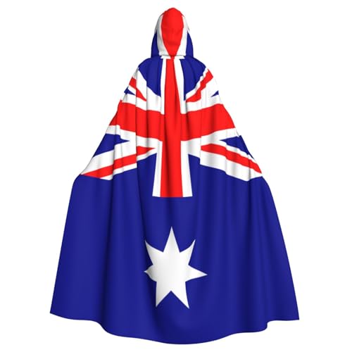 WZYWHJ Cosplay-Poncho mit australischer Flagge, für Damen und Herren, Halloween-Party von WZYWHJ