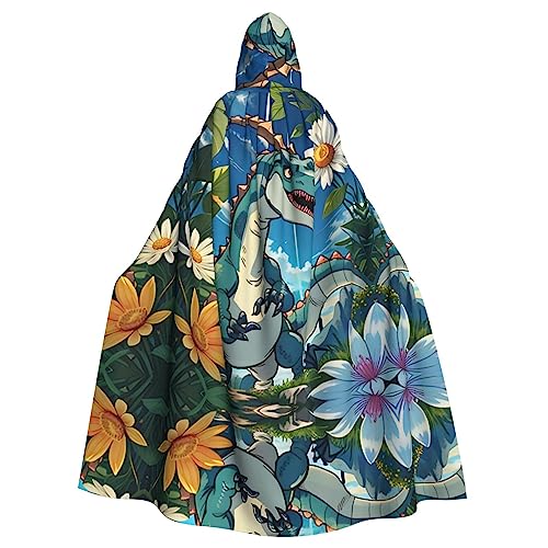 WZYWHJ Cosplay-Poncho mit niedlichem Dinosaurier-Druck, Aldult-Qualität, für Damen und Herren, Halloween von WZYWHJ