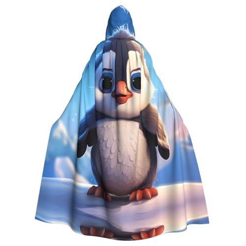 WZYWHJ Cosplay-Poncho mit niedlichem Pinguin-Druck, Aldult Qualität, für Damen und Herren, Halloween von WZYWHJ