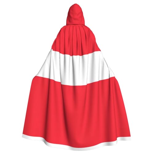 WZYWHJ Cosplay-Poncho mit österreichischer Flagge, für Damen und Herren, Halloween-Party von WZYWHJ