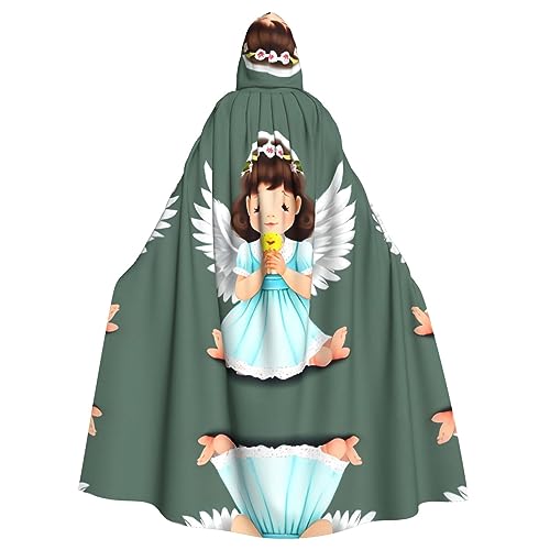 WZYWHJ Cosplay-Poncho mit süßem kleinen Engel-Muster, Aldult Qualität, für Damen und Herren, Halloween von WZYWHJ