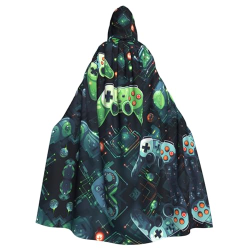 WZYWHJ Gamepad Circuit Version Printing Aldult Cosplay Poncho Hooded Cloak for men and women Halloween Party von WZYWHJ