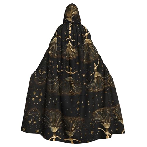 WZYWHJ Nussknacker-Poncho für Damen, Ballett, Weihnachten, Tanz, Aldult Cosplay, Poncho mit Kapuze, Umhang für Damen und Herren, Halloween-Party von WZYWHJ