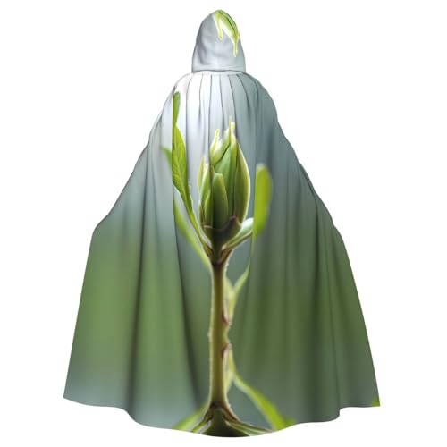 WZYWHJ Sprouts bedruckter Cosplay-Poncho mit Kapuze, Umhang für Damen und Herren, Halloween-Party von WZYWHJ