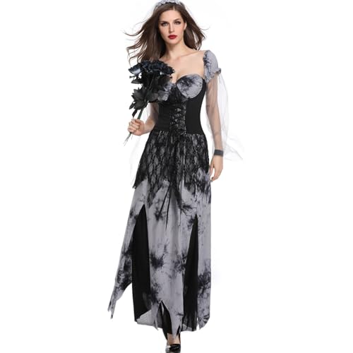 WZYYDS Fasching Kostüm Damen Hexe Karneval, Faschingskostüme Damen, Prinzessin Kleid Outfit Für Fasching Cosplay Carnival Halloween von WZYYDS