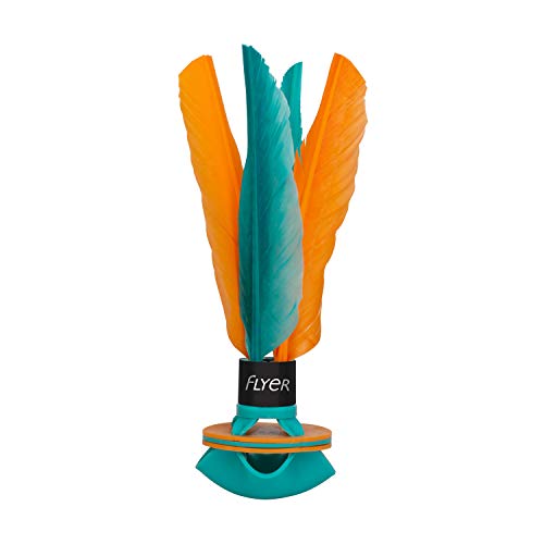 Waboba AZ-305-MGO Flyer Soft Rubber Shuttlecock, Mint Green/Orange von Waboba