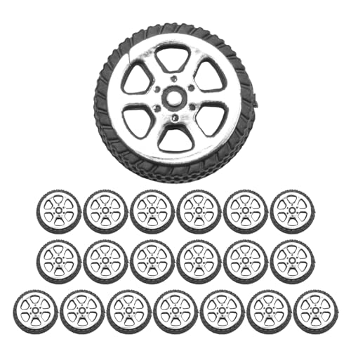 Wadakada 20 STK. Plastik Rolle 2mm Durchmesser Welle Auto Modell Spielzeug Raeder 20mmx6mm Wadakada 20 STK. Plastik Rolle 2mm Durchmesser Welle Auto Modell Spielzeug Raeder 20mmx6mm von Wadakada