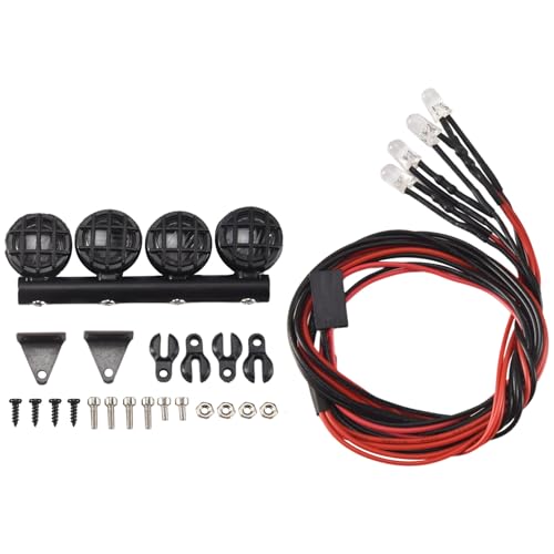 Wadakada RC Car LED Dachleuchte Lichtleiste für 1/18 1/24 RC Truck Car Upgrade Teile ZubehöR, 4 LED Wadakada RC Car LED Dachleuchte Lichtleiste für 1/18 1/24 RC Truck Car Upgrade Teile ZubehöR, 4 LED von Wadakada