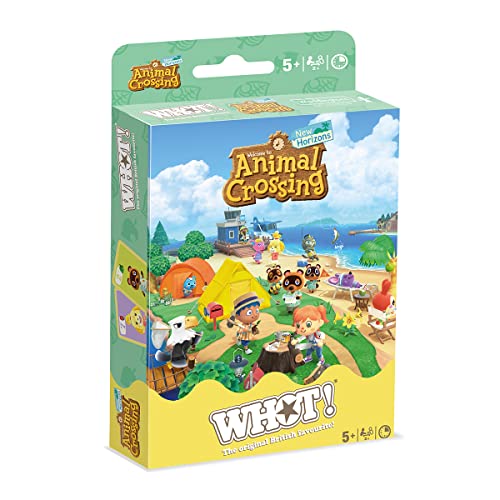 Waddingtons Number 1 Animal Crossing WHOT!-Kartenspiel, enthält 53 spielbare Karten mit Isabelle, Mabel und Timmy and Tommy, Reisespiel, tolles Geschenk und Spielzeug für Jungen und Mädchen ab 5 von Waddingtons Number 1