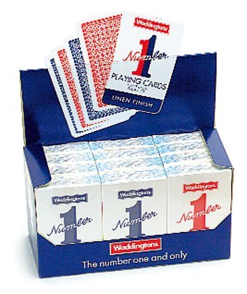 New Waddington Playing Cards 52 Card Indoor Family Games Deck 12 Packs von Waddingtons Number 1