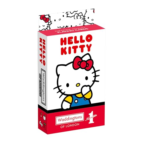 Waddingtons Number 1 Hello Kitty Spielfisch, Slap Jack, Crazy Eights und Rommy, toller Reisebegleiter, Geschenke und Spielzeug für Jungen, Mädchen und Erwachsene, Rosa Waddingtons Number 1 Hello Kitty Spielfisch, Slap Jack, Crazy Eights und Rommy, toller Reisebegleiter, Geschenke und Spielzeug für Jungen, Mädchen und Erwachsene, Rosa von Waddingtons Number 1