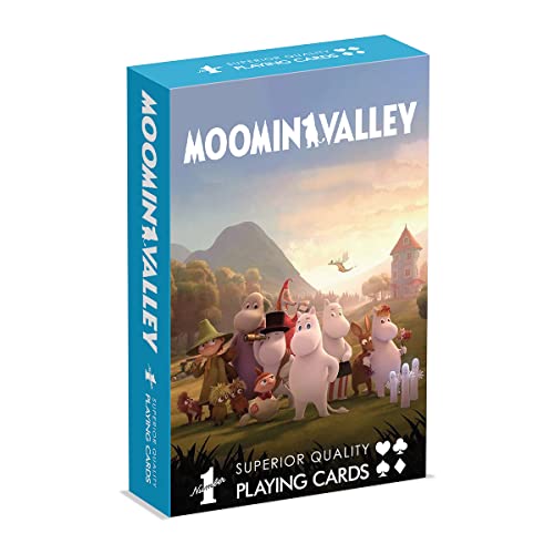 Waddingtons Number 1 Mumins Spielkartenspiel, betreten Sie Moominvalley und Spielen Sie mit Little My, Snorkmaiden, Moominmamma und Moominpappa, Geschenke und Spielzeug für Jungen und Mädchen ab 6 von Waddingtons Number 1