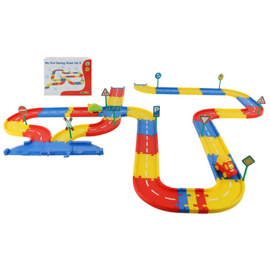 WADER QUALITY Spielstraßen (5 Meter) Ergänzungsset, 46-tlg. von Wader Quality Toys