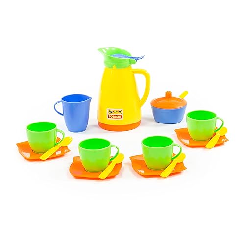 WADER 16 tlg Service Kaffeeservice Teeservice Puppenservice Kinderservice von Wader Quality Toys