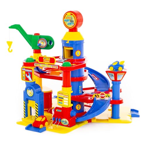 Wader 51000 Park Tower, 4 Ebenen, 2 Autos von Wader Quality Toys