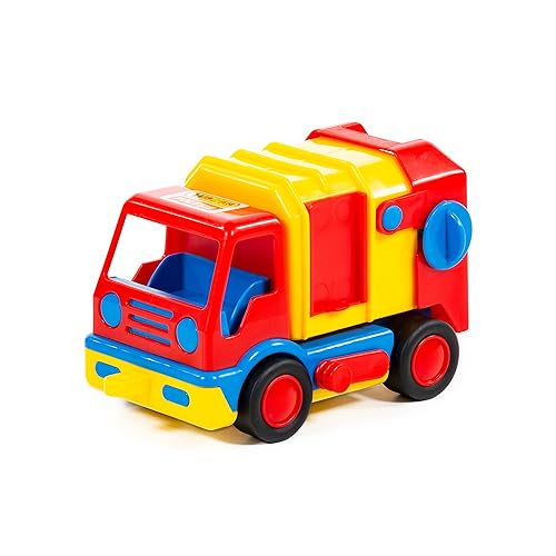 WADER Basics Müllwagen Müllauto LKW mit Mülltonne von Wader Quality Toys