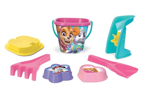 Wader 81542 - Paw Patrol Sandspielzeug Set mit 2 L Eimer, Sandmühle, Sieb, Schaufel, Rechen und Zwei Sandformen,7-teilig, für Kinder ab 12 Monaten, als Geschenk für kreatives Spielen Wader 81542 - Paw Patrol Sandspielzeug Set mit 2 L Eimer, Sandmühle, Sieb, Schaufel, Rechen und Zwei Sandformen,7-teilig, für Kinder ab 12 Monaten, als Geschenk für kreatives Spielen von Wader
