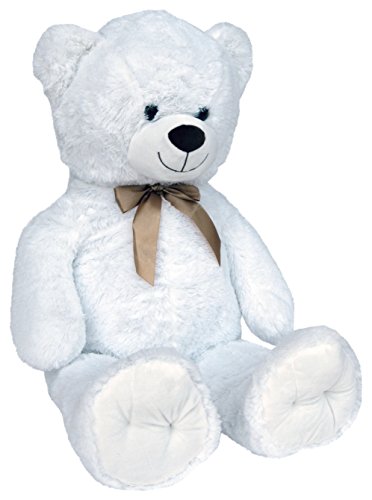 Wagner 9049 - Riesen XXL Teddybär 100 cm groß in Weiss - Plüschbär Kuschelbär Teddy weißer Bär von Wagner·Stofftiere