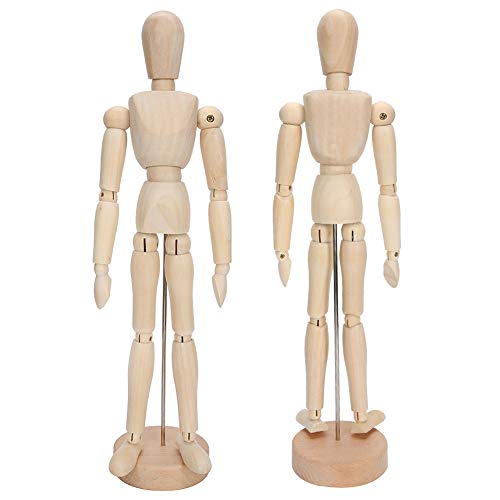 Wakects Holzmodell mit Grasbaummaterial, Menschliches Figurenmodell Art Man Spielzeug, Bewegliche Gliedmaßen Puppe für Kunstskizze und Wohnkultur Wakects Holzmodell mit Grasbaummaterial, Menschliches Figurenmodell Art Man Spielzeug, Bewegliche Gliedmaßen Puppe für Kunstskizze und Wohnkultur von Wakects