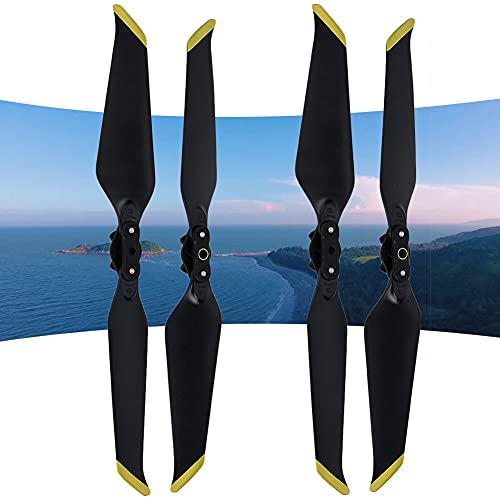 Wakects RC-Drohnenpropeller, 2 Paar RC-Drohnenpropeller, Kompatible Anti-Lärm-Schnellspannpropeller, Schnellspannpropeller Passend für Mavic 2 PRO, Zoom (Phnom Penh 2 Paare) von Wakects