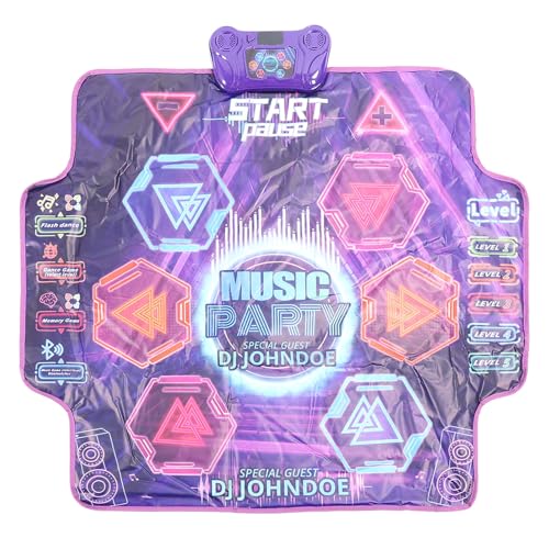 Wakects Tanzmatte mit LED-Effekt, Tanzmatte Spielzeug für Junge Mädchen 100 * 89 Spielzeug Mädchen Tanzmatte Tanzunterlage Elektronische Tanzmatte für 3 4 5 6 7 8 9 10+ Wakects Tanzmatte mit LED-Effekt, Tanzmatte Spielzeug für Junge Mädchen 100 * 89 Spielzeug Mädchen Tanzmatte Tanzunterlage Elektronische Tanzmatte für 3 4 5 6 7 8 9 10+ von Wakects