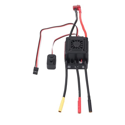 RC Brushless ESC 45A WSDT-45A für 1/10 RC Car Wasserdicht, Proportionales Bremsen, 9-stufige Beschleunigung, BEC 6A Schaltmodus von Walfront