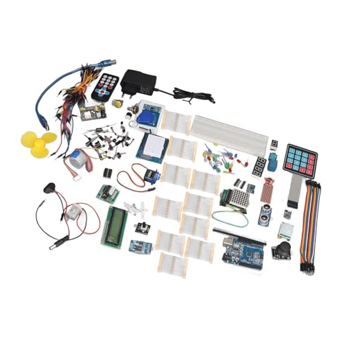 Starter-Kit für Elektronische Komponenten für Anfänger – Ultraschallsensor, LEDs, Steckbretter, Verschiedene Teile für -Projekte von Walfront