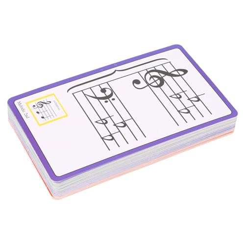 Walfront 50pcs Music Flash -Karten Klavierakkarten Flashkarten Farbcodierte Doppelseitige Lustige Bildungsländer für Kinder und Anfänger Walfront 50pcs Music Flash -Karten Klavierakkarten Flashkarten Farbcodierte Doppelseitige Lustige Bildungsländer für Kinder und Anfänger von Walfront