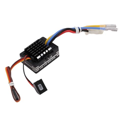 Walfront 80A Gebürstetes ESC für Automodell Wasserdicht ESC für RC Crawlers Electronic Speed Controller Kompatibel mit 540/550/750 Motorunterstützung 2-3S Li-Batterie Walfront 80A Gebürstetes ESC für Automodell Wasserdicht ESC für RC Crawlers Electronic Speed Controller Kompatibel mit 540/550/750 Motorunterstützung 2-3S Li-Batterie von Walfront