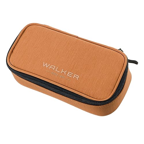 Walker 49262-246 49262-246-Pencil Box Coconut, Federmäppchen mit Hauptfach, doppelseitiger Trennwand inkl. 20 Stifteschlaufen, Zippfach und Reißverschluss, Gebatikt, Kokosnuss von Walker