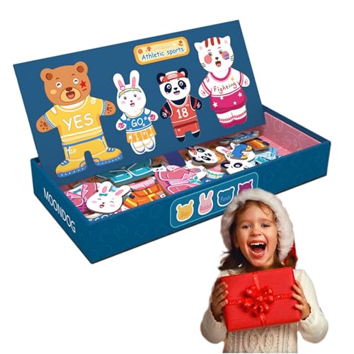 Walopola Anziehspielzeug - -Tier-Matching-Spiele - Niedliches Spielset für Zuhause, Kindergarten, Holzpuzzle-Set für und Mädchen von Walopola