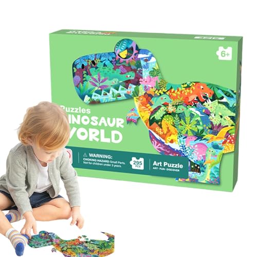 Walopola Kinderpuzzles,Puzzles für Kinder,Bunte Papierpuzzles in Tierform | Dekoratives Unterhaltungs-Lernpuzzlespielzeug für die frühe Entwicklung von und Mädchen von Walopola