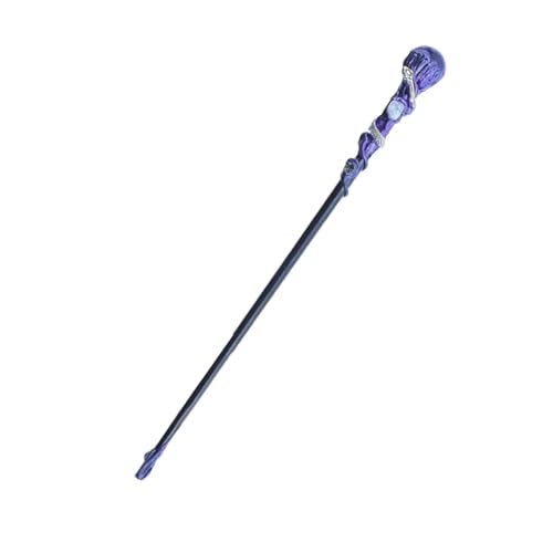 Walopola Kristall Zauberstab Amethyst Cosplay Zauberstab Cosplay Staff Prop Zauberstab Cosplay Prop Kristall Cosplay Zauberstab mit Amethyst Kristall für Cosplay Kostüme Zubehör von Walopola