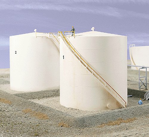 Walthers Cornerstone 933-3168 HO Scale Tall Oil Storage Tank Kit with Berm Modellbau, Hobby, Zusammenbau, detailliert, Mehrfach, 8 von Cornerstone