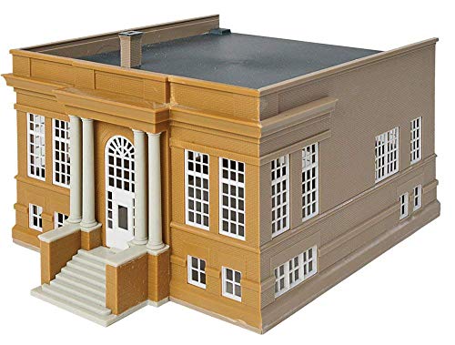 Walthers Cornerstone 933-3493 HO Scale Model Public Library Bücherei, Öffentliche Bibliothek, 8-1/2 x 6-1/2 X 4-3/4" 21.5 x 16.5 x 12cm von Cornerstone