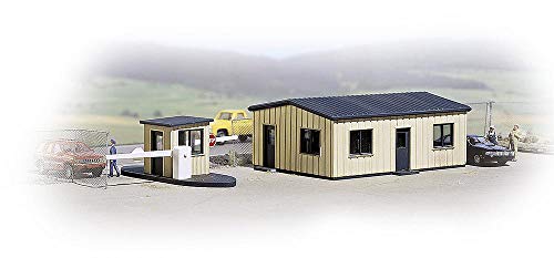 Walthers Cornerstone 933-3517 HO Scale Model Office and Guard Shack Modellbau, Hobby, Zusammenbau, detailliert, Büro-und Wachhütte, One Size von Cornerstone