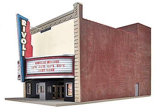 Walthers Cornerstone 933-3771 HO Scale Model Rivoli Theater Modellbau, Hobby, Zusammenbau, detailliert, One Size von Cornerstone