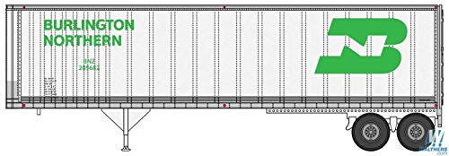 Walthers Spur H0 LKW Trailer Burlington Northern 2 Stück von Walthers SceneMaster