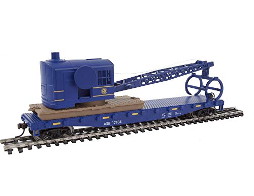 Spur H0 - Walthers Flatcar mit Kran Alaska Railroad von Walthers