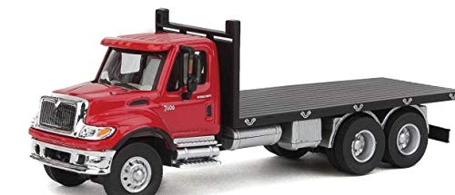 Walthers SceneMaster 949-11652 International 7600 3 Axle Flatbed Truck Red/Black von Walthers