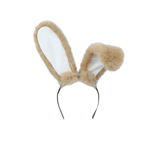 Wambere 1 Stück Haarreif mit Hasenohren Plüsch-Hasenohren Stirnband Kaninchen Ohren Stirnband Hasenohr Zubehör für Ostern Halloween Karneval Mottoparty Karneval Kostüm Zubehör Ostergeschenk,Camel B Wambere 1 Stück Haarreif mit Hasenohren Plüsch-Hasenohren Stirnband Kaninchen Ohren Stirnband Hasenohr Zubehör für Ostern Halloween Karneval Mottoparty Karneval Kostüm Zubehör Ostergeschenk,Camel B von Wambere