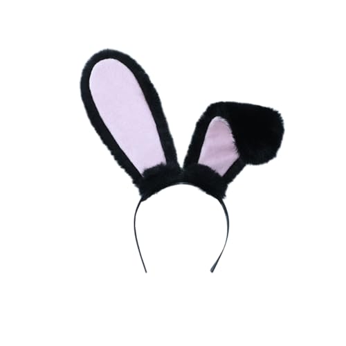 Wambere 1 Stück Haarreif mit Hasenohren Plüsch-Hasenohren Stirnband Kaninchen Ohren Stirnband Hasenohr Zubehör für Ostern Halloween Karneval Mottoparty Karneval Kostüm Zubehör Ostergeschenk,Schwarz B Wambere 1 Stück Haarreif mit Hasenohren Plüsch-Hasenohren Stirnband Kaninchen Ohren Stirnband Hasenohr Zubehör für Ostern Halloween Karneval Mottoparty Karneval Kostüm Zubehör Ostergeschenk,Schwarz B von Wambere